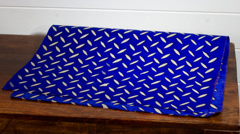 Gift Wrap - Batik Tread Plate Blue/Navy
