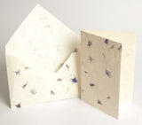 Handmade A5 Lokta Notelet and Envelopes - Pack of 10 sets - Stationery Set - Anglesey Paper Company  - 4
