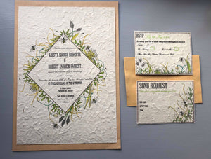 Lokta paper invitations