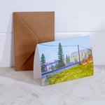 Greetings Card (A6) ~ Svetloyarsk Gas Station DayZ Painting