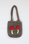 Felt Mushroom Bag ~ Brown