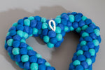 Felt Ball Heart ~ Blues