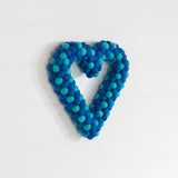 Felt Ball Heart ~ Blues