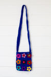 Felt Flower Bag ~ Blue
