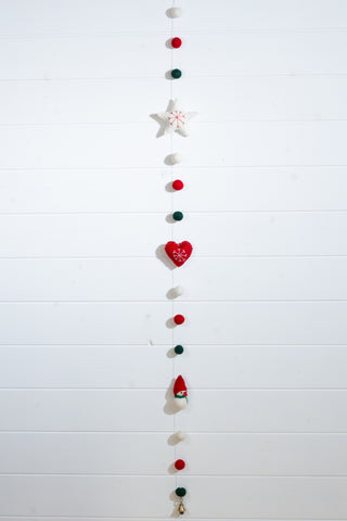 Felt Garland - Christmas Heart