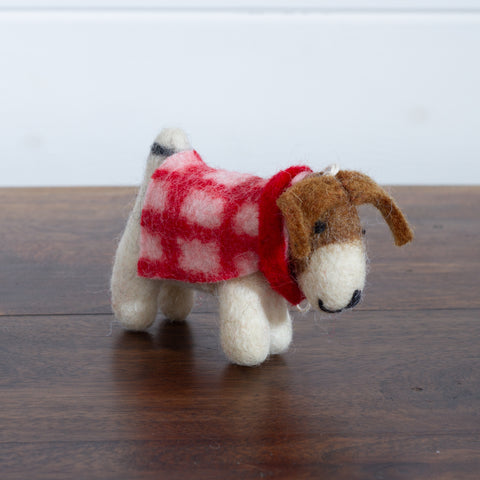 Felt Christmas Dog