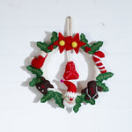 Felt Christmas Wreath - White