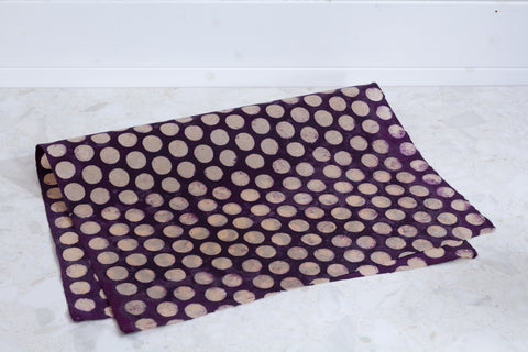 Gift Wrap - Batik Dots Purple