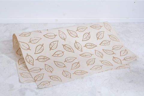 Gift Wrap - Batik Leaf Natural