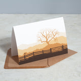 Greetings Cards ~ Tree and Gate Landscape