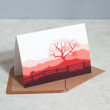 Greetings Cards ~ Tree and Gate Landscape