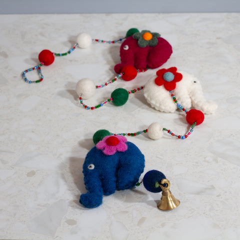 Felt Garland - Elephants