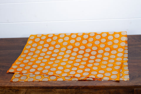 Gift Wrap - Batik Dots Orange
