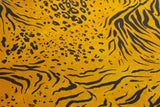 Gift Wrap - Big Cats Screen Print on Yellow