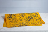 Gift Wrap - Big Cats Screen Print on Yellow