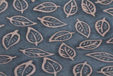 Gift Wrap - Batik Leaf Grey