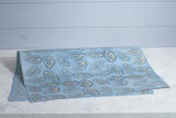 Gift Wrap - Batik Leaf Blue