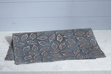 Gift Wrap - Batik Leaf Grey