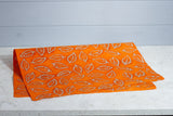 Gift Wrap - Batik Leaf Orange