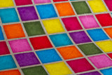 Gift Wrap - Batik Multi Colour Squares
