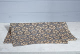 Gift Wrap - Batik Star Flower Grey