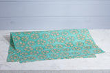 Gift Wrap - Batik Star Flower Seafoam