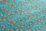 Gift Wrap - Batik Star Flower Seafoam