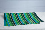 Gift Wrap - Batik Green Stripes