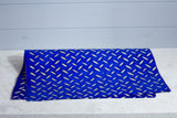 Gift Wrap - Batik Tread Plate Blue/Navy