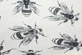 Gift Wrap - Screen Printed Bees on Natural Lokta