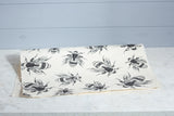Gift Wrap - Screen Printed Bees on Natural Lokta