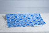 Gift Wrap - Screen Printed Blue Lotus