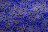 Gift Wrap - Gold Henna on Deep Blue