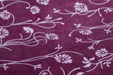 Gift Wrap - Burgundy Long Poppy