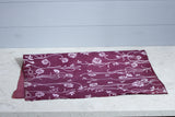 Gift Wrap - Burgundy Long Poppy