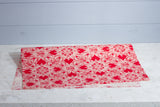 Gift Wrap - Screen Printed Red Lotus