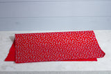 Gift Wrap - Screen Printed Silver Ceder on Red