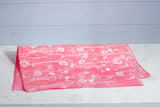 Gift Wrap - White Long Poppy on Pink