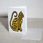 Cat Paper Cut Greeting Card 5x7 Inch (12.5 x 17.5cm)