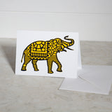 Elephant Paper Cut Greeting Card 5x7 Inch (12.5 x 17.5cm)