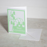 'Mewn Cydymdeimlad' Paper Cut Greeting Card 5x7 Inch (12.5 x 17.5cm)