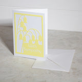 'With Sympathy' Paper Cut Greeting Card 5x7 Inch (12.5 x 17.5cm)