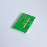 Handmade Mini Bamboo Notebook ~ Green