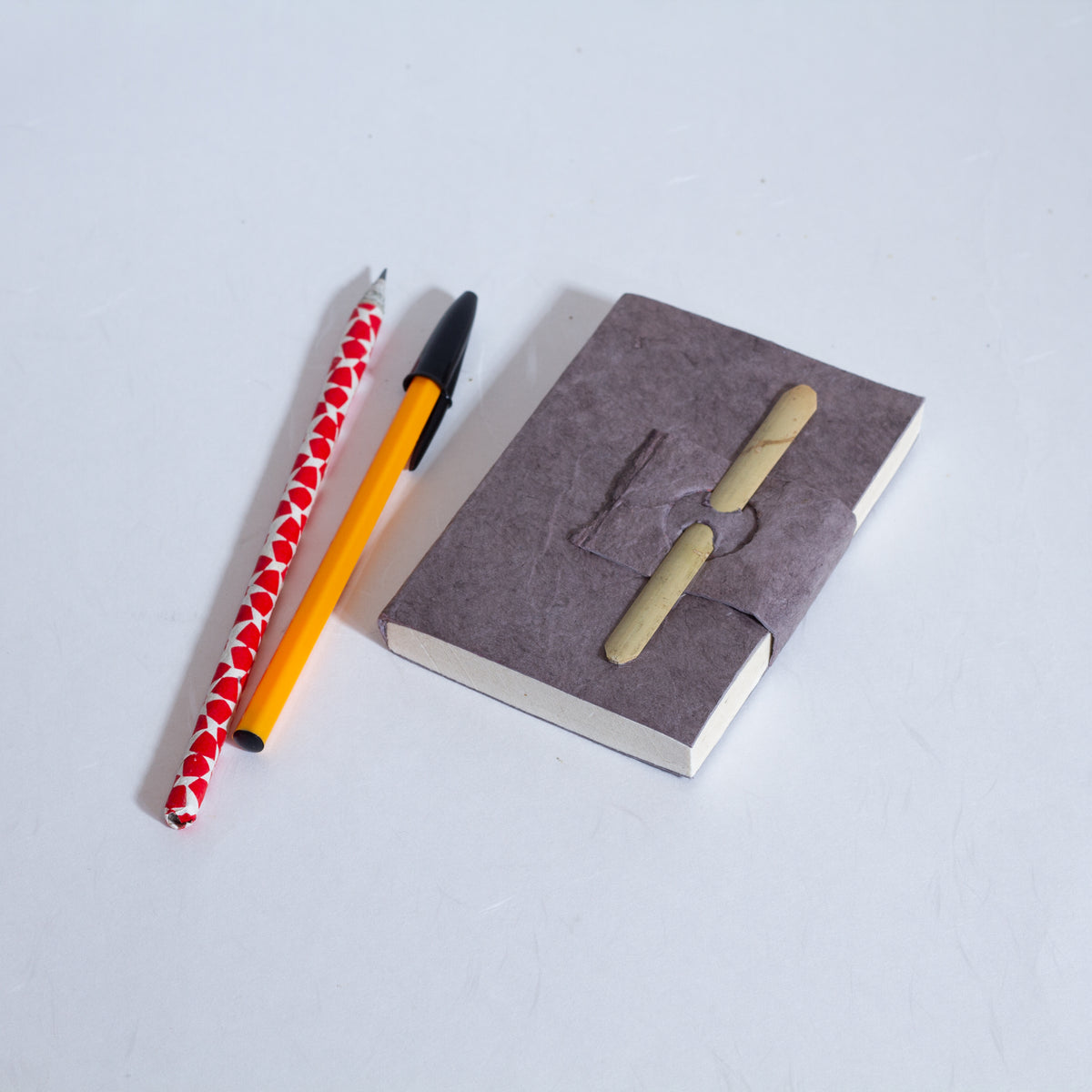 Handmade Mini Bamboo Notebook ~ Grey – Anglesey Paper Company