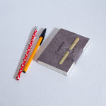 Handmade Mini Bamboo Notebook ~ Grey