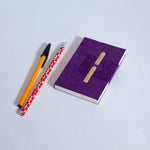 Handmade Mini Bamboo Notebook ~ Purple