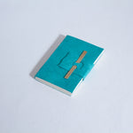 Handmade Mini Bamboo Notebook ~ Turquoise