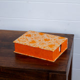 Boxed Photo Album - Orange Lotus