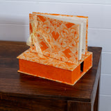 Boxed Photo Album - Orange Lotus