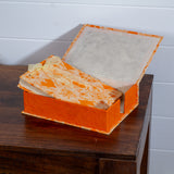 Boxed Photo Album - Orange Lotus